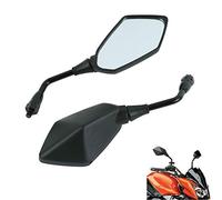 XMT-MOTOR Espejos retrovisores de 10 mm, aptos para Kawasaki ER-6N 06-10 Z1000 03-13 Z750 04-12 ZRX1200 01-08