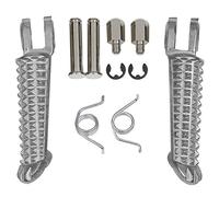 XMT-MOTOR Moto Frente Reposapiés Estriberas Clavijas para pies Pedales footrest para Yamaha YZF R1 1998-2014 YZF R6 1999-2012 YZF R6S 2003-2008