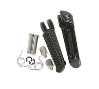 XMT-MOTOR Moto Frente Reposapiés Estriberas Clavijas para pies Pedales footrest para Yamaha YZF R1 1998-2014 YZF R6 1999-2012 YZF R6S 2003-2008