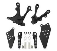 XMT-MOTOR Moto Frente Soporte Reposapiés Estriberas Clavijas para pies Pedales footrest para Kawasaki ZX6R 2005-2008 ZX636 2005-2006 2007