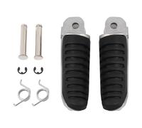 XMT-MOTOR Negro Frente Reposapiés Estriberas Clavijas para pies Pedales footrest para Bandit 400 GSF400 GK75A GSX400 '91-'97 GSF1200 Bandit '96-'05 GSF600 '96-'00