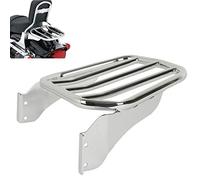 XMT-Motor Portaequipajes Trasero Moto Cromo para Harley Softail Fat Boy '07-'17 Softail Custom '07-'10 Night Train '06-'09