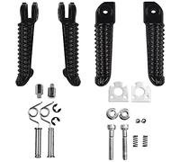 XMT-MOTOR Reposapiés Delanteros y Traseros de Moto Compatible con Yamaha YZF R6 2003-2012 YZF R1 2002-2019 (Negro)