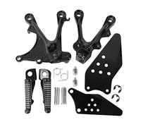 XMT-MOTOR Reposapiés Moto Frente Soporte Estriberas Clavijas para pies Pedales footrest para Kawasaki ZX6R 2005-2008 ZX636 2005-2006 2007