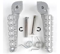 XMT-MOTOR Reposapiés Moto Plata Frente Estriberas Clavijas para pies Pedales footrest para DUCATI Monster 696 796 2009 2010 2011 2012 2013 2014