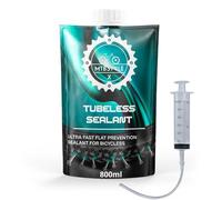 XMTBSTYLE Líquido antipinchazos Bicicleta 800ml | Liquido tubeless MTB | repara pinchazos para Bici 29 27,5 26’ | Sellador de Neumáticos para Reparación Rueda | Sella hasta 6mm (Liquido + Jeringuilla)