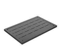 XMTECH Elemento de suelo, 100 x 65 cm, plataforma de ducha, placa de suelo antideslizante, alfombrilla de ducha antideslizante para interior y exterior, para ducha exterior, ducha de jardín, ducha y