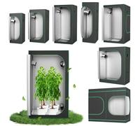 XMTECH Tienda de cultivo de 240 x 120 x 200 cm, invernadero, armario de cultivo para interiores, con ventana de observación, tienda para plantas, invernadero