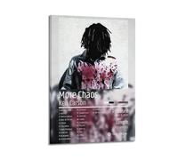 XMXPOSTARS More Chaos - Póster de Ken Carson, lienzo de música pop para decoración de habitación, 50 x 75 cm, estilo marco