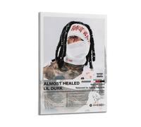 XMXPOSTARS Póster de Lil Durk-Almost Healed, lienzo de música pop para decoración de habitación, 40 x 60 cm, estilo marco