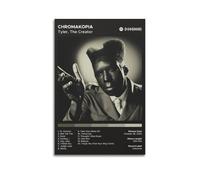 XMXPOSTARS Póster de Tyler, The Creator-Chromakopia, arte de pared en lienzo de música pop para habitación estética de 30 x 45 cm, estilo sin marco