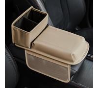 XMYCD Funda Reposabrazos Coche para Stream 2000-2014, Consola Central Apoyabrazos ProteccióN En Cuero De PU, Accessoires IntéRieurs,Beige