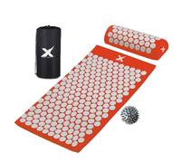 Xn8 - Tapete de acupresión y almohada, tapete de acupuntura con pinchos para ansiedad, alivio del estrés, dolor de espalda, relajación muscular y recuperación, reflexología portátil mate con bolsa de