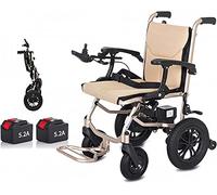 XNASU Sillas de ruedas eléctricas plegables inteligentes ligeras de 14 kg de potencia para adultos con discapacidad joystick, silla de ruedas eléctrica de alto rendimiento de doble función silla de