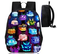 XNAUVOI Fruits Mochila Escolar, Anime Mochilas, Mochila Infantil, 3D Estampado Mochila de Dibujos Animados, Cartoon Mochilas Escolares, Mochila Impresa Casual para Niños (40 x 30 x 13 cm)