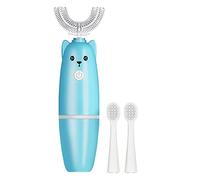 XNBZW Cepillo de dientes eléctrico en forma de U de 360° con forma de U en forma de masaje y cepillo de dientes de limpieza a fondo para niños Pro 3000 (B-azul, talla única)