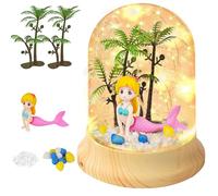 Xndryan Regalos de 3 a 12 años para niñas, haz tu propia luz nocturna, juguetes de sirena para niños, artes y manualidades para niñas, regalos de cumpleaños