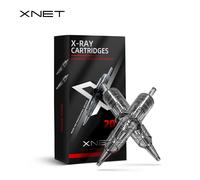 XNET X-ray 20 piezas/cartucho de tinta aguja de tatuaje RL/RM/RS/M1 casquillo redondo aguja de tatuaje de seguridad desechable 0,25mm 0,3mm 0,35mm 1205M1 0.35MM