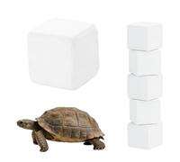 XNFUOE 6 piezas de piedra de calcio de tortuga, piedra de molienda de dientes de tortuga, piedra cuadrada de lava, piedra pómez mineral de calcio natural, juguete masticable para tortuga