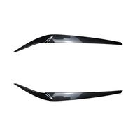 XNFUR 2 uds, pegatina embellecedora de cubierta de cejas for párpados de faros delanteros, Compatible for, serie 5 G30 525i 530i 2017-2021, tapa de ojo con apariencia de carbono negro brillante for c