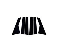 XNFUR 6 pegatinas for postes de ajuste de pilar de puerta de ventana exterior de coche, Compatible for Baojun, 530 MG Hector Wuling, Almaz, Compatible for Chevrolet, Captiva 2019-2023, color negro pro
