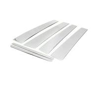 XNFUR 6 piezas de pegatinas for molduras de puertas y postes de ventanilla de coche, Compatible for Accord 2008-2012 cromadas protección de pilares de ventana