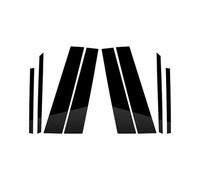 XNFUR 8 Piezas De Cubierta De Embellecedores De Puerta De Postes De Pilar De Ventana De Coche, Compatible for, X3 F25 2011-2017, Accesorios, Piezas Exteriores De Automóvil, Negro Piano Brillante prot