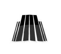 XNFUR 8 Uds. Pegatinas de cubierta embellecedora de puerta for postes de pilar de ventana de puerta de coche, Compatible for Toyota, RAV4 XA40 2013-2018, accesorios de columna protección de pilares de