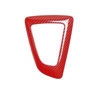 XNFUR Embellecedor de marco cambio marchas for bmw, Serie 1, 2, 3 y 4, F20, F21, F22, F23, F30, F34, F35, F32, F33 F36 tira de cubierta de la consola del túnel central(Red)