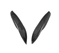 XNFUR Etiqueta engomada del ajuste de las cejas del faro, Compatible for Civic, EK9 1996-1998 Cubierta de la luz delantera Ajuste de la lámpara Faro de fibra de carbono Tapa de la ceja del párpado Rec