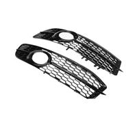 XNFUR Rejilla antiniebla delantera for A6 C6 SLine SFacelifted 2008-2011, malla de panal, cubierta de parrilla de carreras for faros antiniebla. Embellecedor de luz antiniebla delantera del vehículo