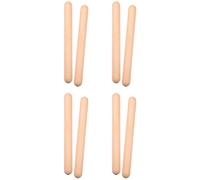 XNHIU 4 pares de palos de percusión musical, claves de madera, instrumento de percusión musical, palos de ritmo de percusión para adultos y niños