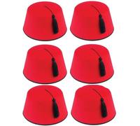XNHIU Fez Hat - Sombrero turco no tejido con borla, accesorio de disfraz unisex, accesorio novedoso para Halloween, cosplay (12)