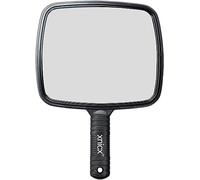 xnicx Espejo de Mano,Espejo de Mano de Maquillaje Profesional,Ducha,Pequeño y Portátil,para Peluquería Barberos Afeitados,Negro,20.1cm x 31cm XL