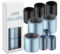 xnicx Juego de 9 Rulos Térmicos Cerámicos para Cabello,Rizador de Rulos Pelo Grandes sin Calor,Heatless Hair Curlers Rollers para Pelo Largo,Corto,Adecuado para Mujeres,3 Tamaños (60,48,36mm)