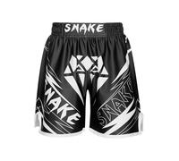 Xnihocha Pantalones cortos para niños MMA Box Muay Thai Short Boxing Shorts Hexagon Camo Pantalones Cortos Boxeo Fitness BJJ Kickboxing Pantalones cortos deportivos, Escriba L, 134-140