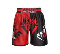 Xnihocha Pantalones cortos para niños MMA Box Muay Thai Short Boxing Shorts Hexagon Camo Pantalones Cortos Boxeo Fitness BJJ Kickboxing Pantalones cortos deportivos, Tipo C, 134-140