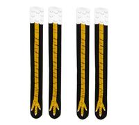 XNIVUIS 2 Pares Calcetines de Pata de Pollo Calcetines de Pollo para Mujer Calcetines de Pierna de Pollo Calcetines de Pollo Calcetines para Pies de Pollo Rodilla Calcetines Talla única (Negro)