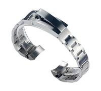 XNJIADVSY Accesorios de reloj Correa compatible con relojes Rolex Hombres Green Water Ghost GMT SUB Ajuste fino Pulsera hebilla acero 20 mm(Watch band-20mm)