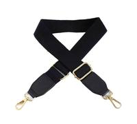 XNJIADVSY Compatible con 1 Unidad Deepeel, Bolsas de algodón Lona 3,8 cm, Correa 80-130cm, Correas Ajustables, Bolso Cruzado, Hombro Repuesto(Black,GunBlack Buckle)