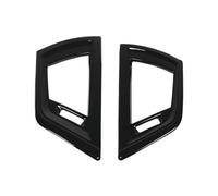 XNJIADVSY Compatible con BMW 1 2 Series F20 F21 F22 F23 2017-2019 ABS fibra de carbono consola central lateral aire acondicionado salida marco embellecedor(Black)