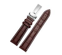 XNJIADVSY Compatible con Casio BEM-501, 506, 307, EDIFICE Series EFB-530 y MTP-1303 de 20 mm y 22 mm. Correa de reloj negra y marrón.(A brown white SR,22mm)