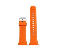 XNJIADVSY Compatible con Casio WAVE CEPTOR WVA-M640/M650/WVQ-M410 Correa de reloj silicona resina resistente al agua Reemplazo negro(Orange-Silver)
