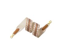 XNJIADVSY Compatible con cinturón Correa de Hombro Bolso Ivanina Slant Crossbody reemplazo(Brown Gold Buckle,Width 5cm Length 110cm)