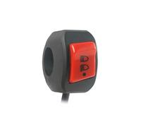XNJIADVSY Compatible con equipo de interruptor manillar motocicleta, montaje abrazadera, interruptores luz intermitente advertencia, botón haz alto y bajo(Gold)