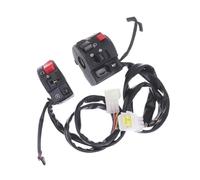 XNJIADVSY Compatible con interruptores de manillar motocicleta, botón bocina, señal giro, luz antiniebla eléctrica, manija arranque(1 Pair)