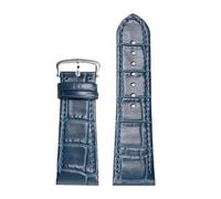 XNJIADVSY Compatible con piezas de accesorios correa reloj CARDIER SANTOS DUMONT COWHIDE insertadas conexión metálica(BLUE,15.5MM_M)