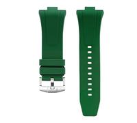 XNJIADVSY Compatible con reloj Citizen NJ0150 NJ0151 NJ0158, correa de caucho fluorado, FKM, pulsera for hombre, barra liberación rápida(Green)