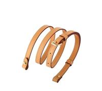 XNJIADVSY Correa de Bolso Ajustable Piel Becerro Beige Compatible con Mano diseñador Lujo for Mujer reemplazo cinturón Transporte al Hombro(1.5cm Width,from 100 to 120cm)