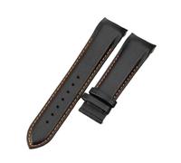 XNJIADVSY Correa de reloj compatible con Tissot Couturier T035, interfaz curva, hebilla acero inoxidable, correa impermeable, color negro y naranja(Black Orange-No,22mm)